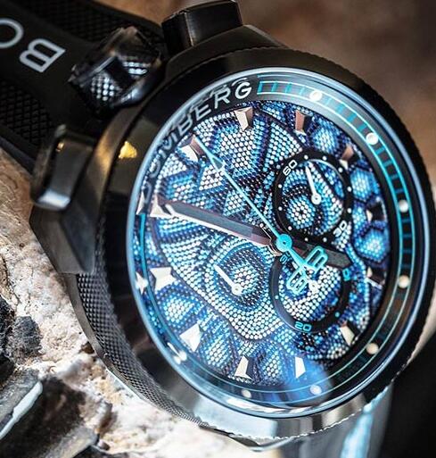 Bomberg Replica Watch BOLT-68 PEARL BLUE & BLACK BS45CHPBA.SKP-5.3